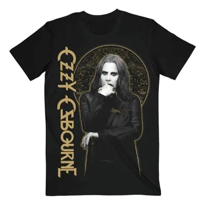 Ozzy Osbourne Tričko Patient No. Gold Graphic Unisex Black