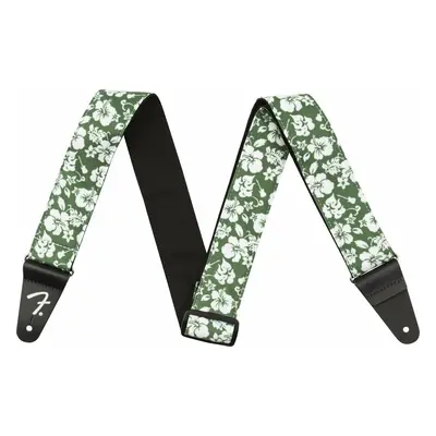 Fender 2'' Hawaiian Strap Green Floral Kytarový pás Green