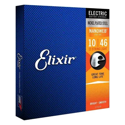 Elixir NanoWeb 12-String Struny pro elektrickou kytaru