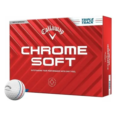 Callaway Chrome Soft White Triple Track Golfové míčky