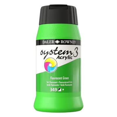 Daler Rowney System3 Akrylová barva Fluorescent Green ml ks