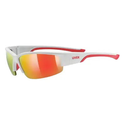 UVEX Sportstyle White/Mat Red/Mirror Red Cyklistické brýle