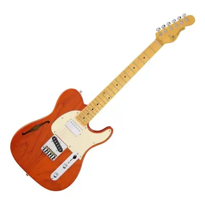 G&L Bluesboy Clear Orange Semiakustická kytara