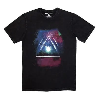 Pink Floyd Tričko Space Prism Stone Wash Unisex Black