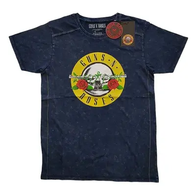 Guns N' Roses Tričko Classic Logo Unisex Navy Blue