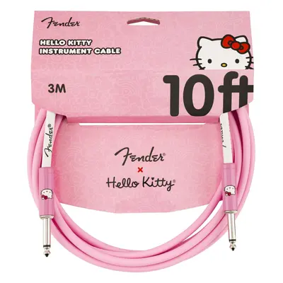 Fender Hello Kitty Instrument 10ft / 3‚05 m Rovný - Rovný Nástrojový kabel