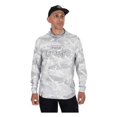 Fox Rage Tričko UV Hooded Top Light Camo