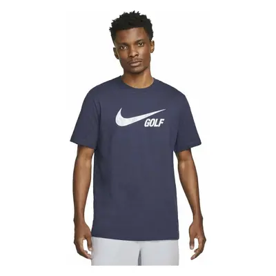 Nike Swoosh Mens Golf T-Shirt Midnight Navy Polo košile