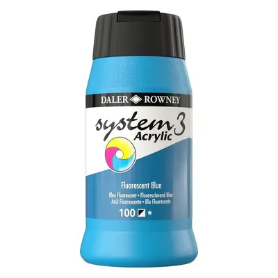 Daler Rowney System3 Akrylová barva Fluorescent Blue ml ks