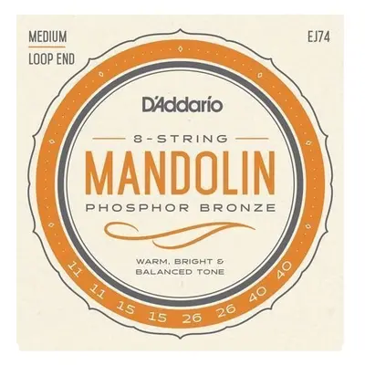 D'Addario EJ74 Struny pro mandolínu