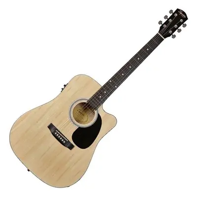 Fender Squier SA-105CE Natural Elektroakustická kytara Dreadnought