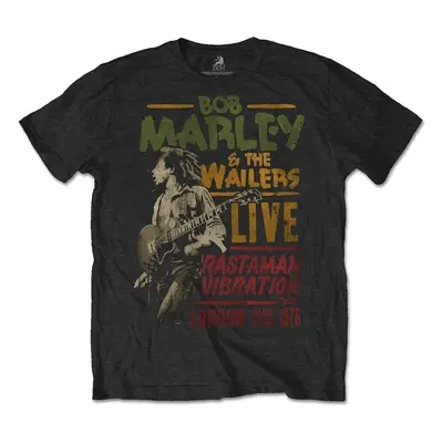 Bob Marley Tričko Rastaman Vibration Tour Unisex Black