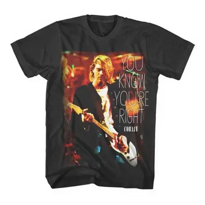 Kurt Cobain Tričko You Know You're Right Unisex Black