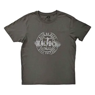 AC/DC Tričko Rock or Bust Unisex Charcoal Grey