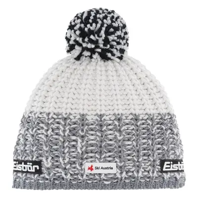 Eisbär Refocus Pompon SKA Beanie Grey/White/White Čepice