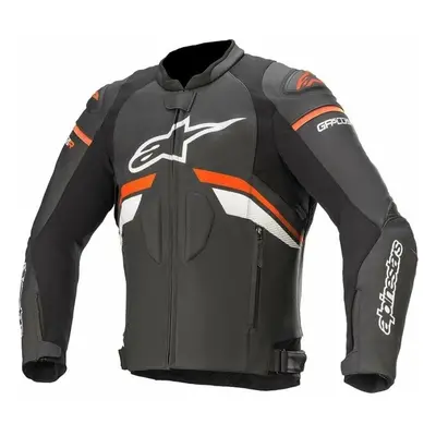 Alpinestars GP Plus R V3 Leather Jacket Black/Red Fluorescent/White Kožená bunda