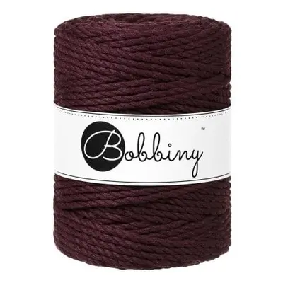 Bobbiny 3PLY Macrame Rope mm m Burgundy Šňůra