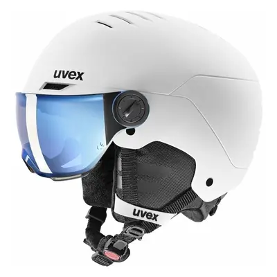 UVEX Rocket Junior Visor White/Black Mat Lyžařská helma