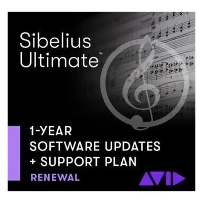 AVID Sibelius Ultimate 1Y Updates+Support (Renewal) (Digitální produkt)