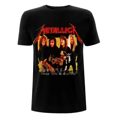 Metallica Tričko Garage Photo Yellow Unisex Black