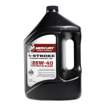 Mercury 4-Stroke Marine Engine Oil Synthetic Blend 25W-40 L Lodní motorový olej