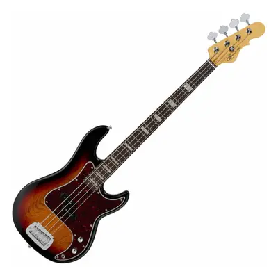 G&L LB-100 RW 3-Tone Sunburst Elektrická baskytara