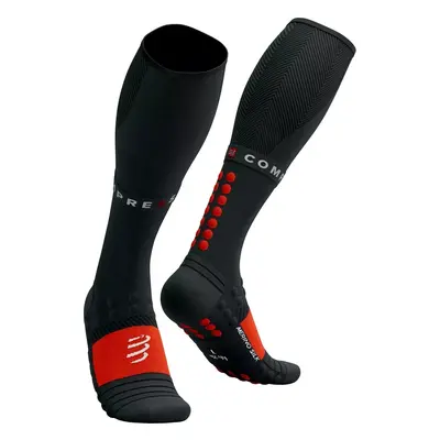 Compressport Full Winter Run Black/High Risk Red T4 Běžecké ponožky