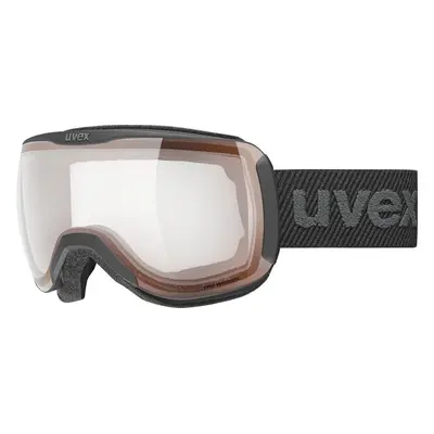 UVEX Downhill V Black Mat/New Variomatic Mirror Red Lyžařské brýle