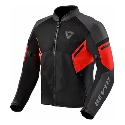 Rev'it! Jacket GT-R Air Black/Neon Red Textilní bunda