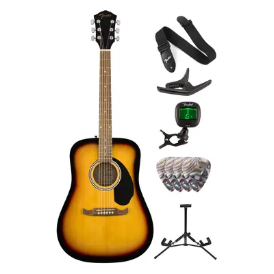 Fender FA-125 Dreadnought Acoustic WN Deluxe SET Sunburst Akustická kytara