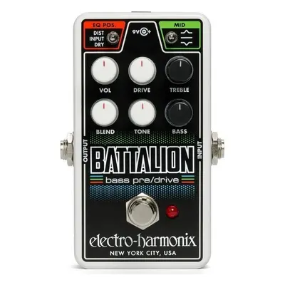 Electro Harmonix Nano Battalion Bass Preamp & Overdrive Baskytarový efekt