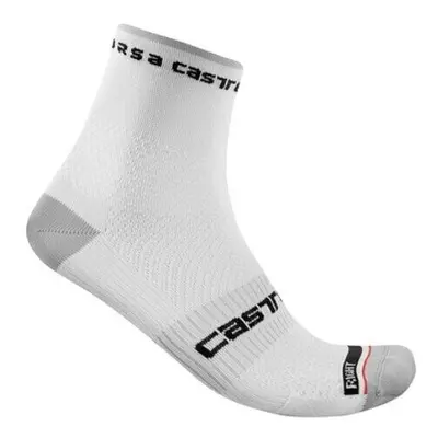 Castelli Rosso Corsa Pro Sock White 2XL Cyklo ponožky