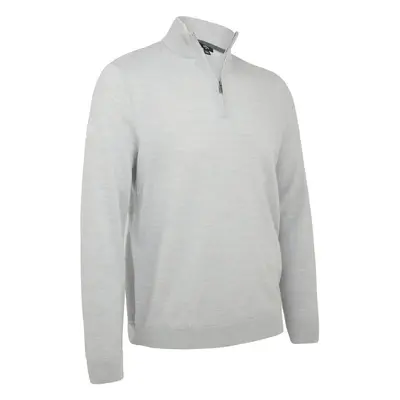 Callaway 1/4 Zipped Merino Pearl Blue Heather Svetr