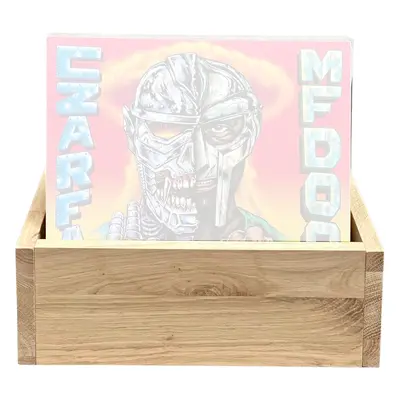 Music Box Designs A Vulgar Display of Vinyl 12" Vinyl Storage Box na LP desky Natural