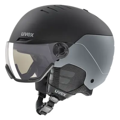 UVEX Wanted Visor Pro V Black/Silver Mat Lyžařská helma