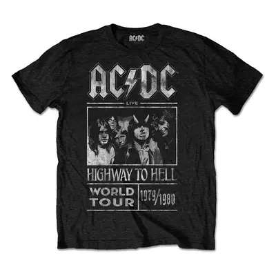 AC/DC Tričko Highway to Hell World Tour 1979/1980 Unisex Black