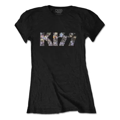 Kiss Tričko Logo Womens Black