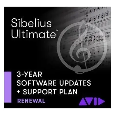 AVID Sibelius Ultimate 3Y Updates+Support (Renewal) (Digitální produkt)