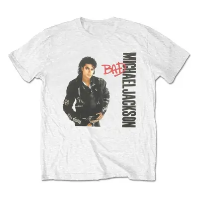 Michael Jackson Tričko Bad Unisex White