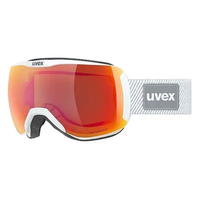 UVEX Downhill CV Planet Planet White Shiny/Mirror Scarlet/Green Lyžařské brýle