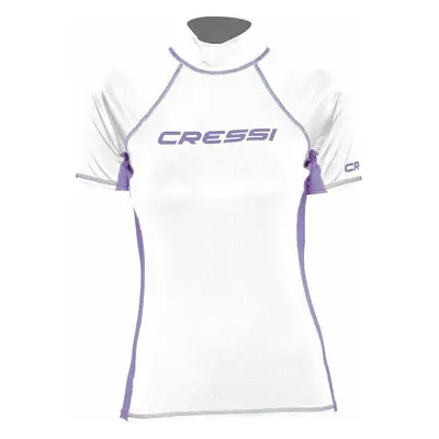 Cressi Rash Guard Lady Short Sleeve Tričko White/Lilac