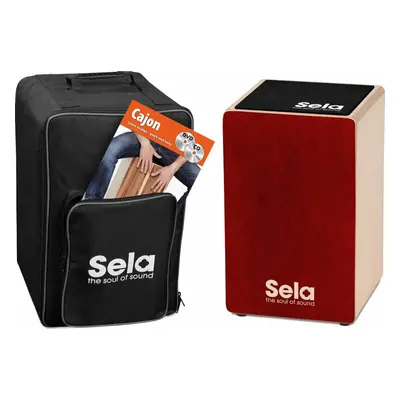 Sela Primera Red Bundle Red Dřevěný cajon