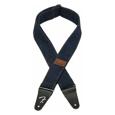 Fender Wrangler Logo Denim Strap Kytarový pás Dark Indigo