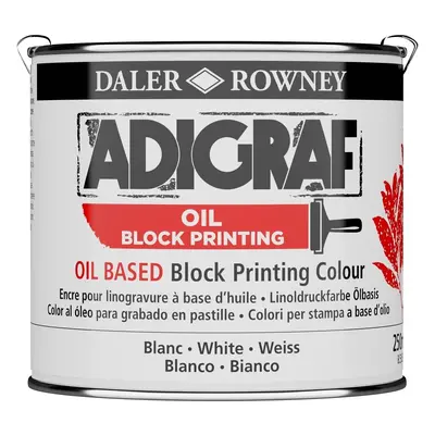 Daler Rowney Adigraf Block Printing Oil Barva na linoryt White ml