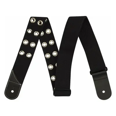 Jackson Cotton Grommet Strap Kytarový pás Black