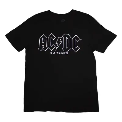 AC/DC Tričko Logo History Unisex Black