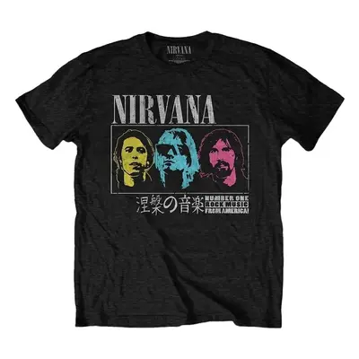 Nirvana Tričko Japan! Unisex Black