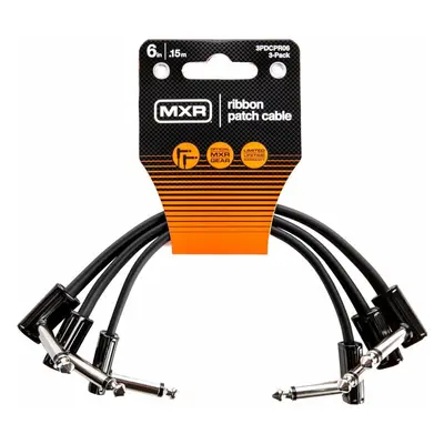 Dunlop MXR 3PDCPR06 Ribbon Patch Cable Pack cm Lomený - Lomený Patch kabel