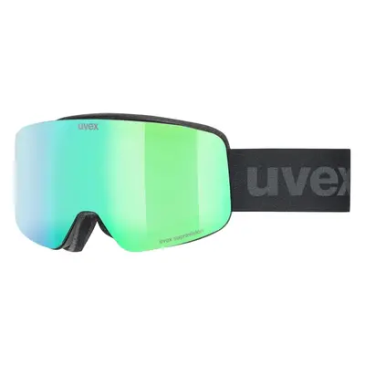 UVEX Pwdr FM Black Mat/Mirror Green Lyžařské brýle