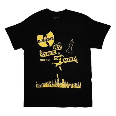 Wu-Tang Clan Tričko Tour '23 NY State Of Mind Unisex Black